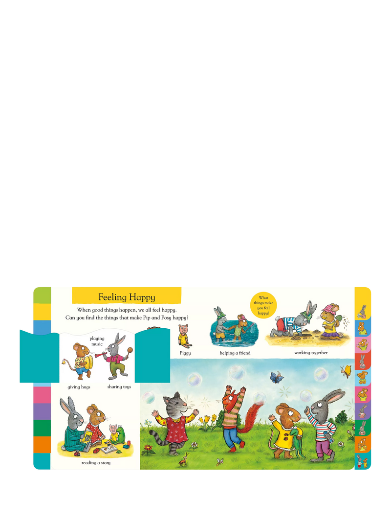 Nosy Crow Pip & Posy feelings flap book, UK version
