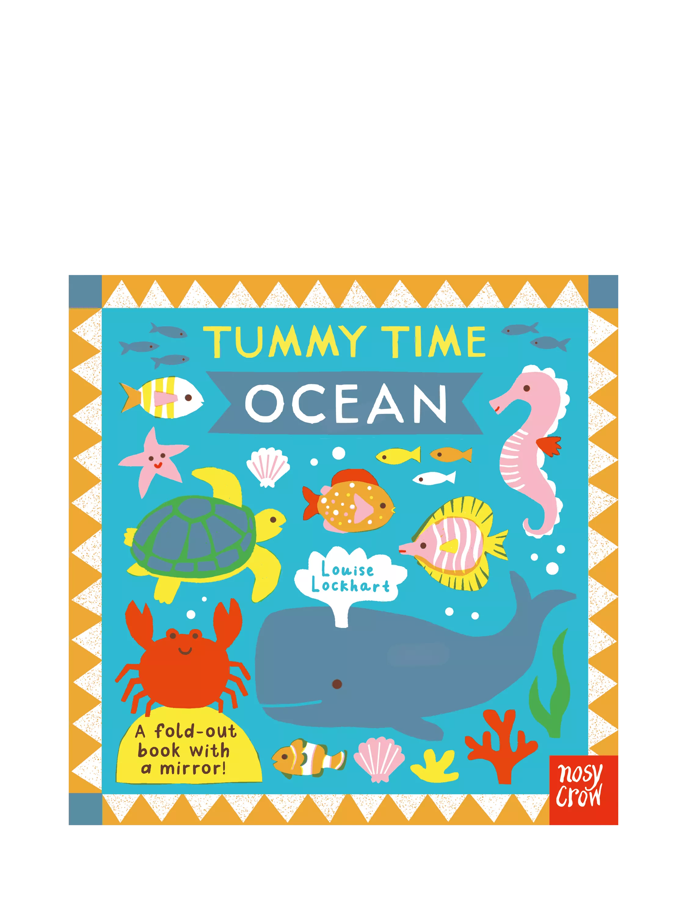 Nosy Crow tummy time fold-out book ocean theme (British brand)