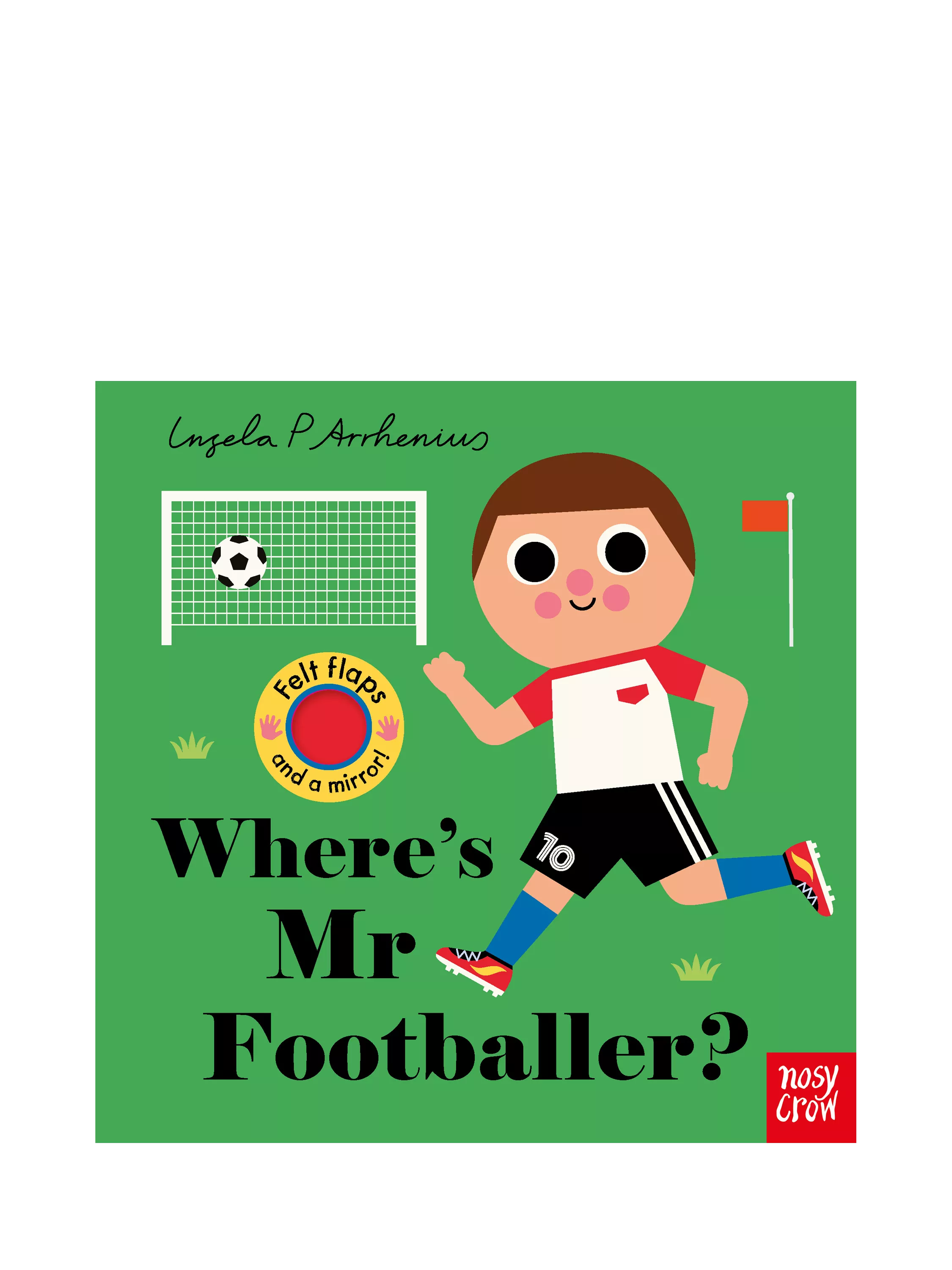 Nosy Crow Where's Mr Footballer? board book, UK version