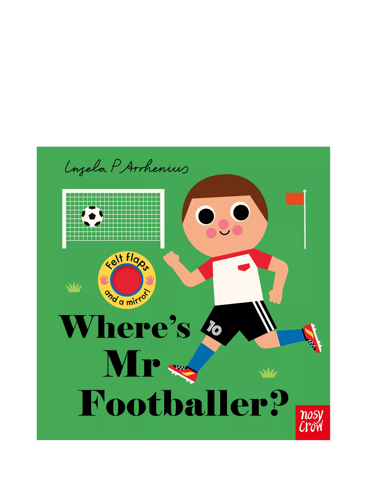 Nosy Crow Where's Mr Footballer? board book, UK version