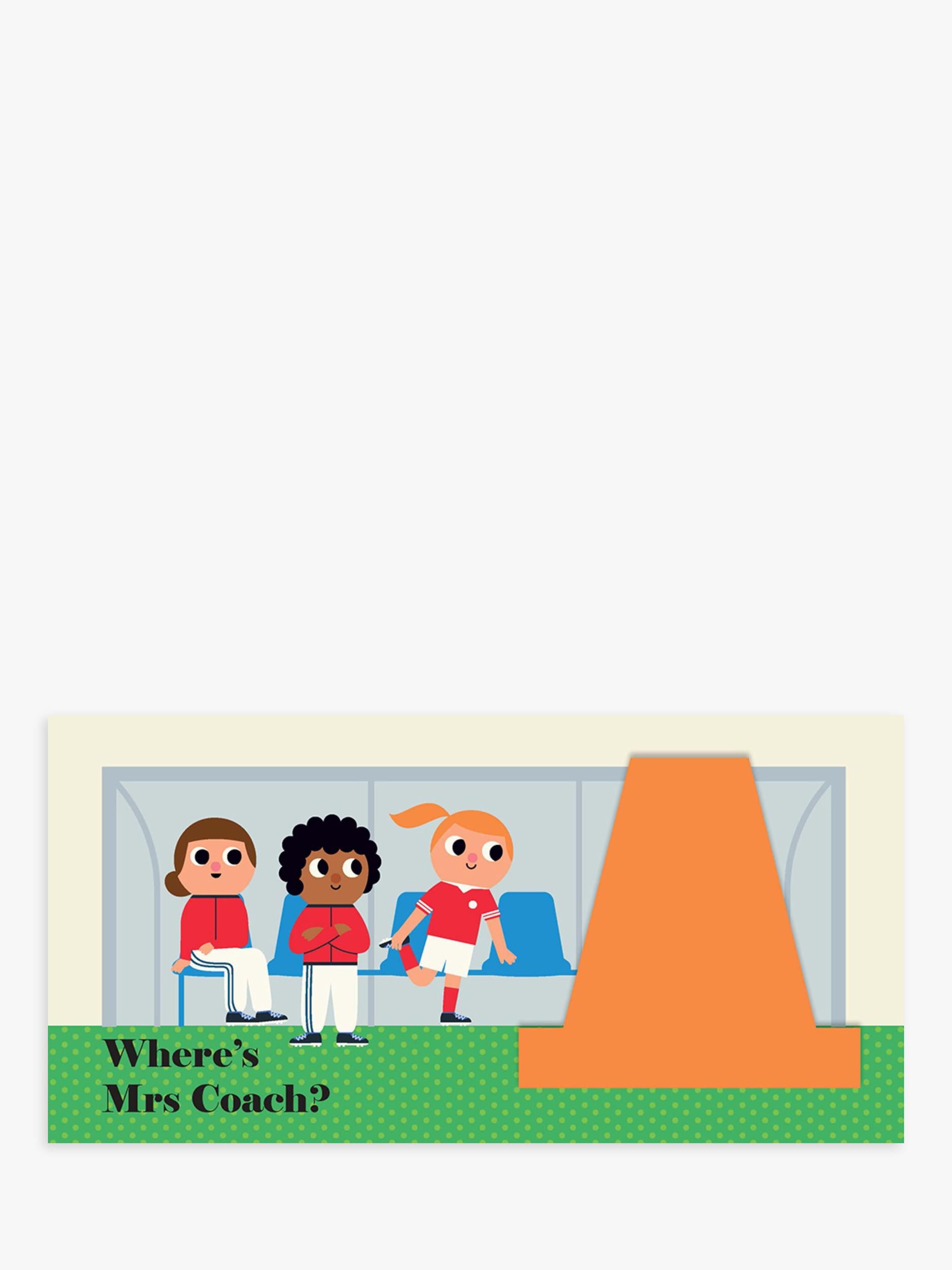 Nosy Crow Where's Mr Footballer? board book, UK version