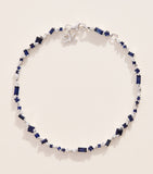 Suzanne Kalan white gold diamond and blue sapphire bracelet - British product