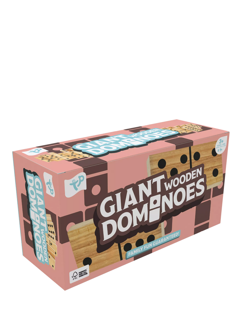 TP Toys giant wooden dominoes 28 tiles, UK version
