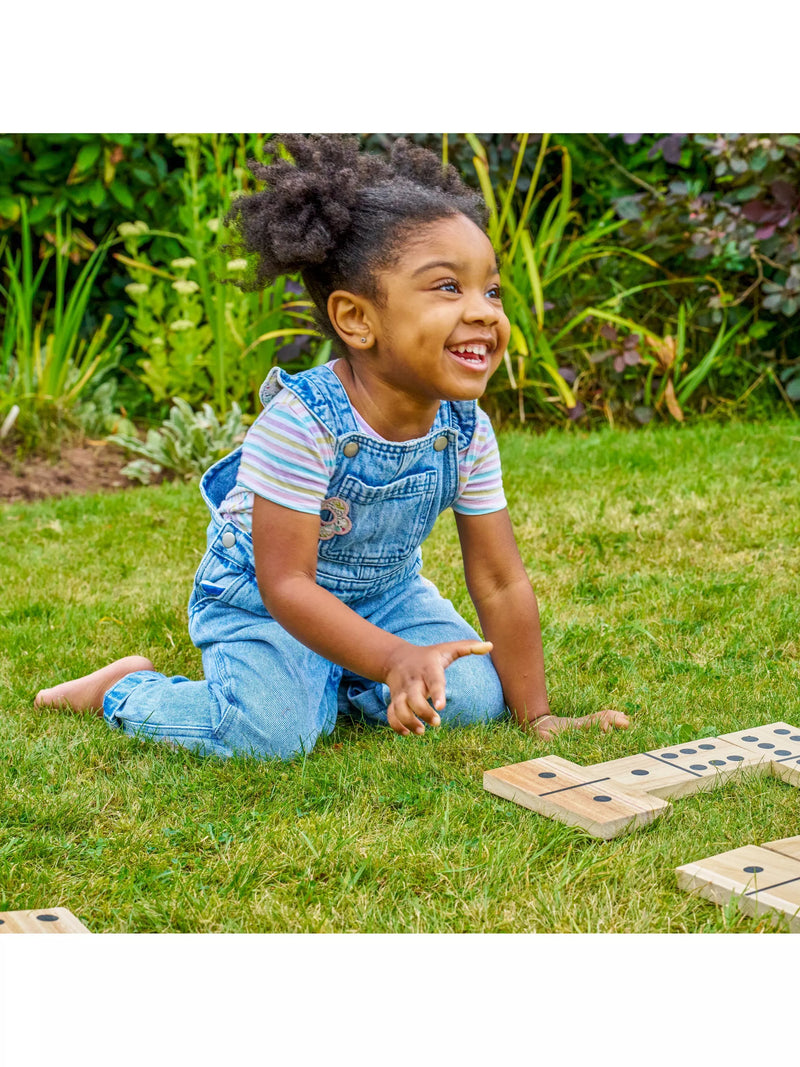 TP Toys giant wooden dominoes 28 tiles, UK version