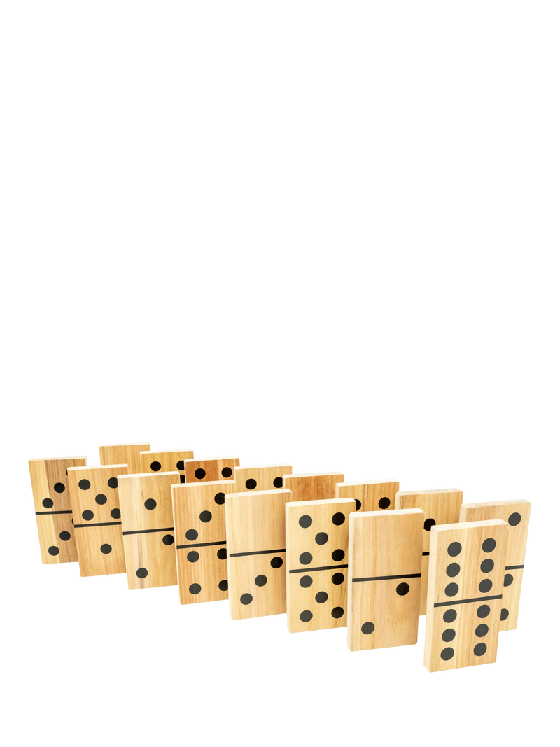TP Toys giant wooden dominoes 28 tiles, UK version