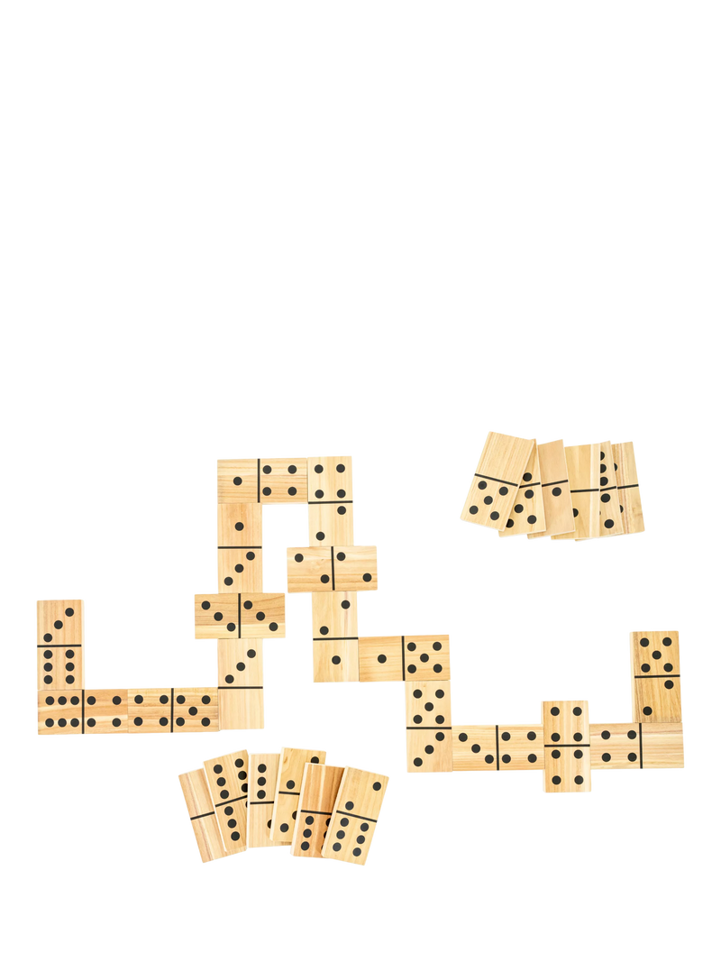TP Toys giant wooden dominoes 28 tiles, UK version