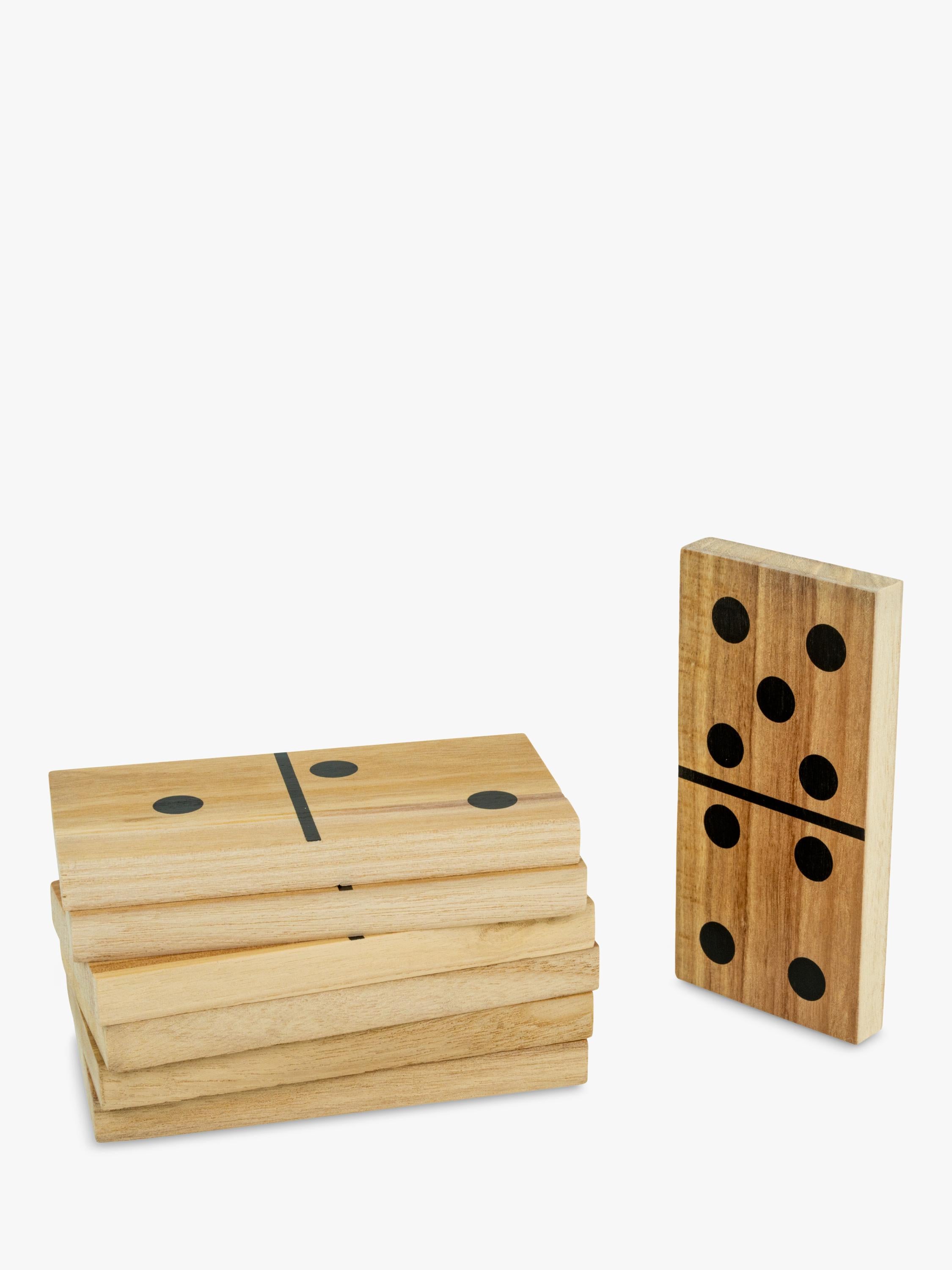 TP Toys giant wooden dominoes 28 tiles, UK version
