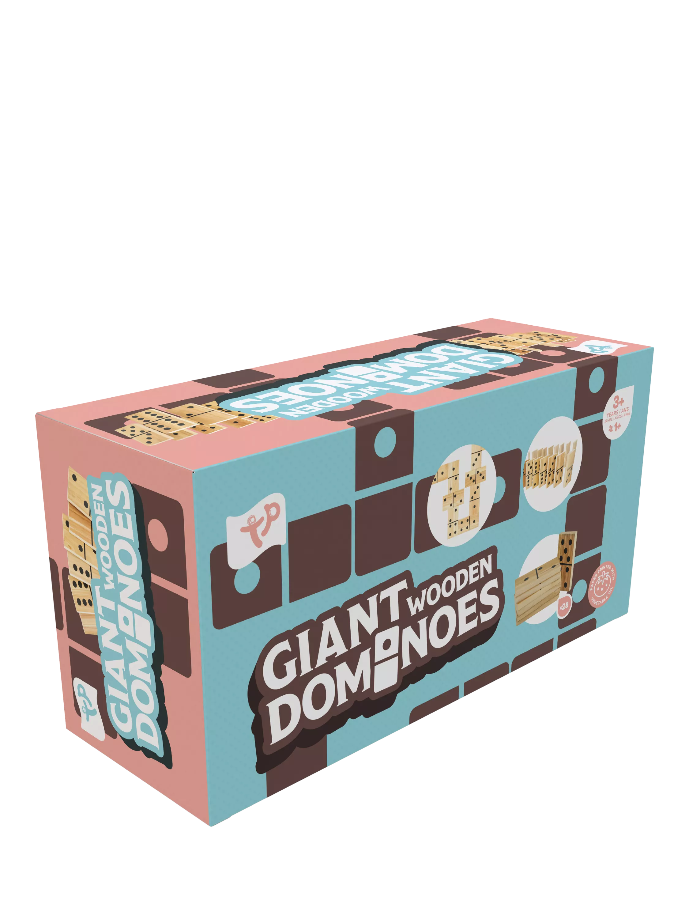 TP Toys giant wooden dominoes 28 tiles, UK version