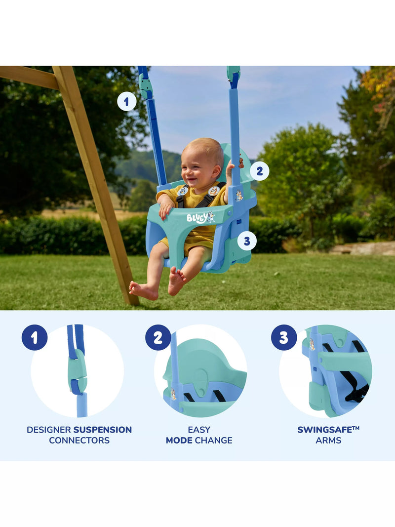 TP Toys Bluey Quadpod growable swing seat - British product