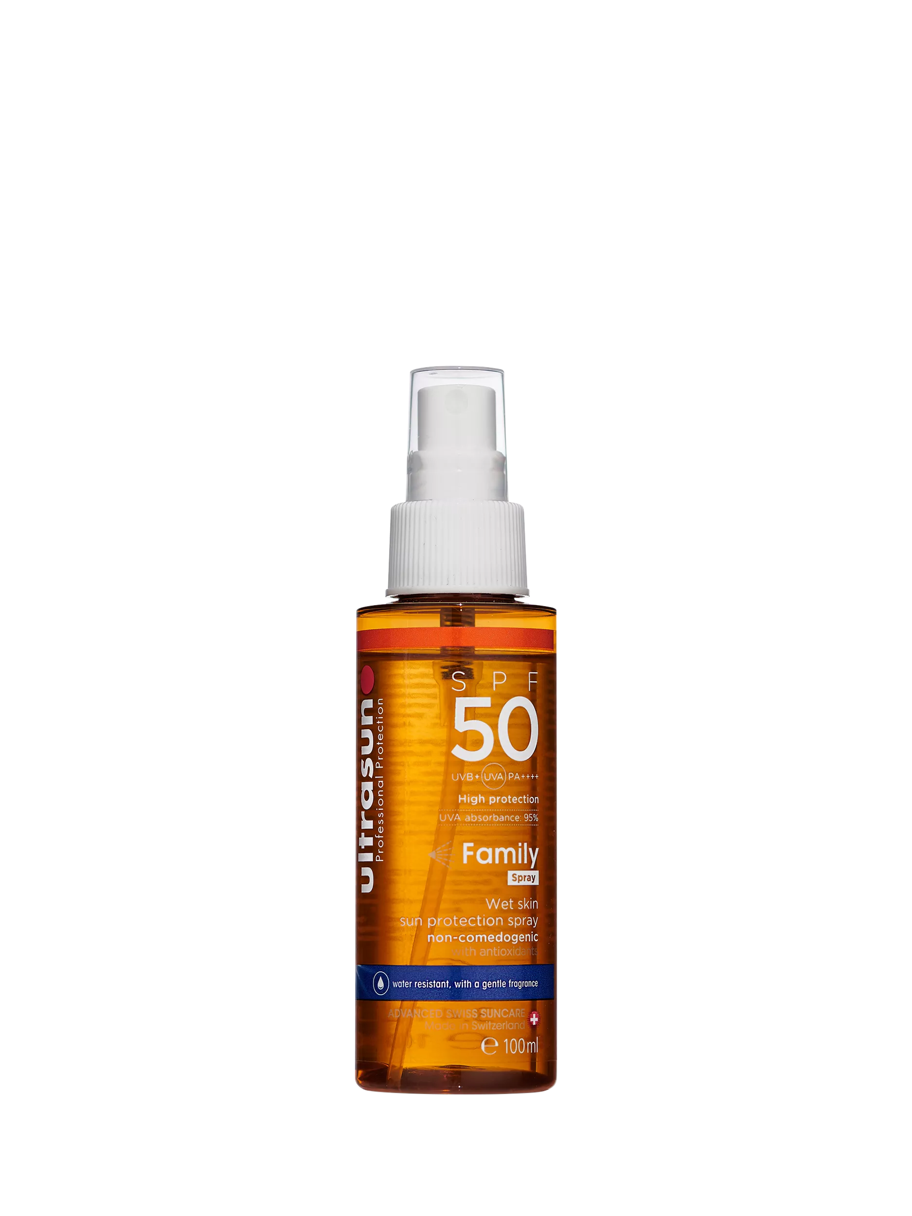 Ultrasun Family Wet Skin Spray SPF 50 sunscreen 100ml (British brand)