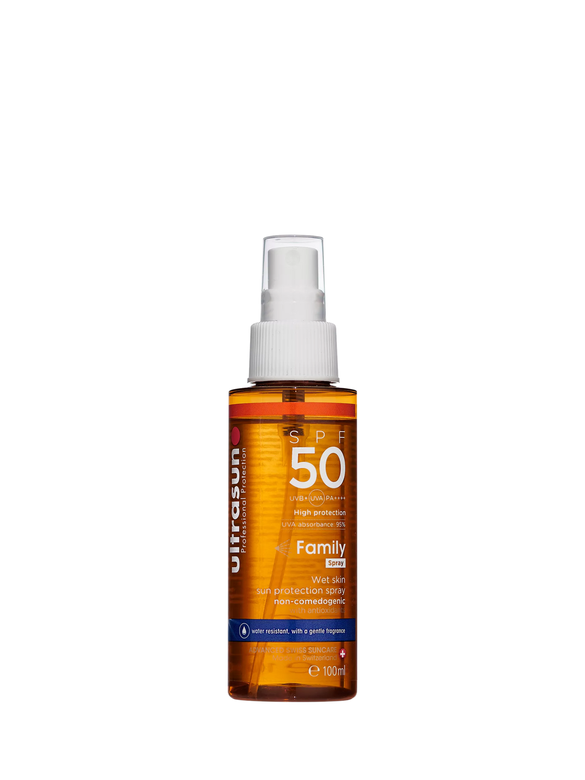 Ultrasun Family Wet Skin Spray SPF 50 sunscreen 100ml (British brand)