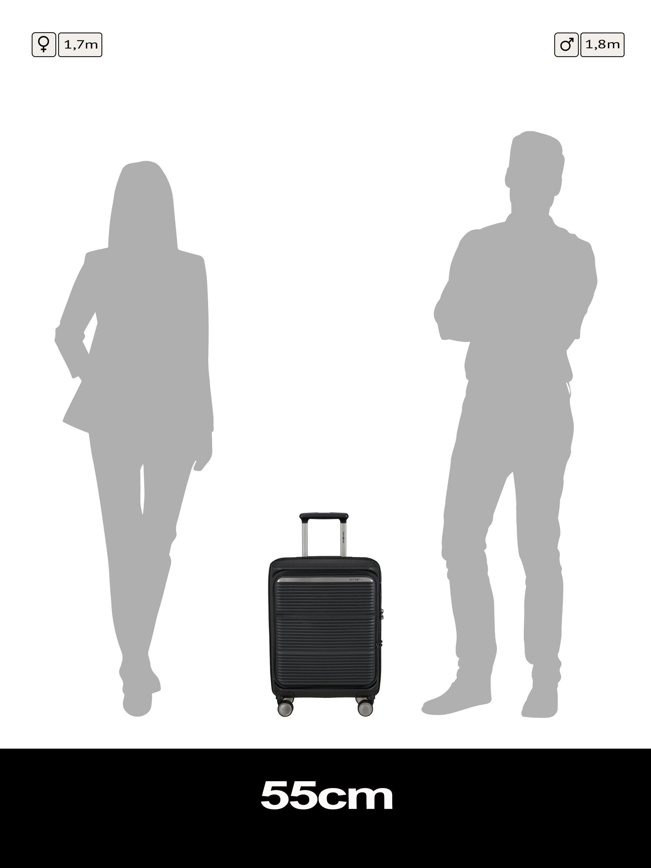 Samsonite Paralux expandable cabin suitcase 55cm 46L (British brand)