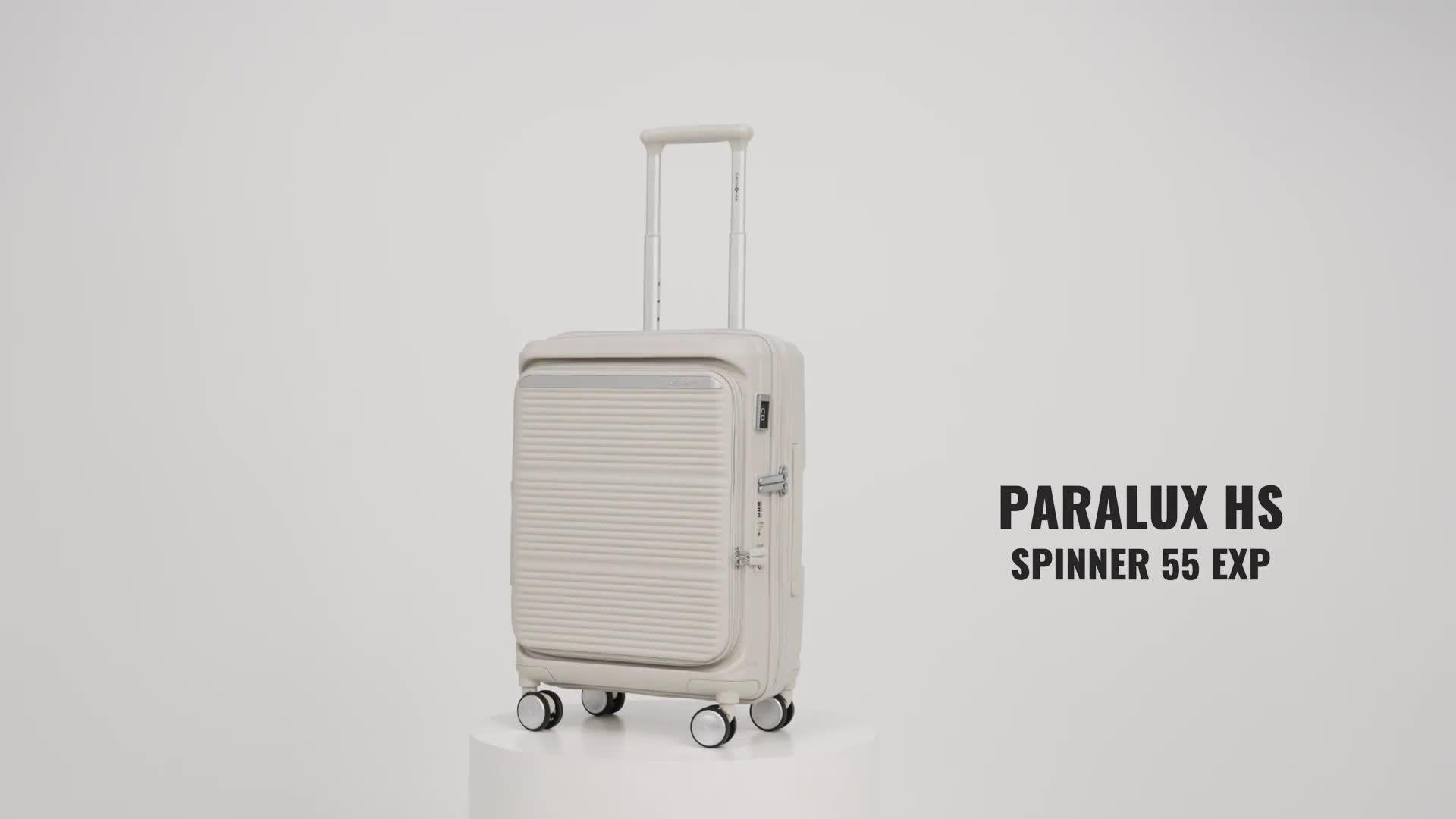 Samsonite Paralux expandable cabin suitcase 55cm 46L (British brand)