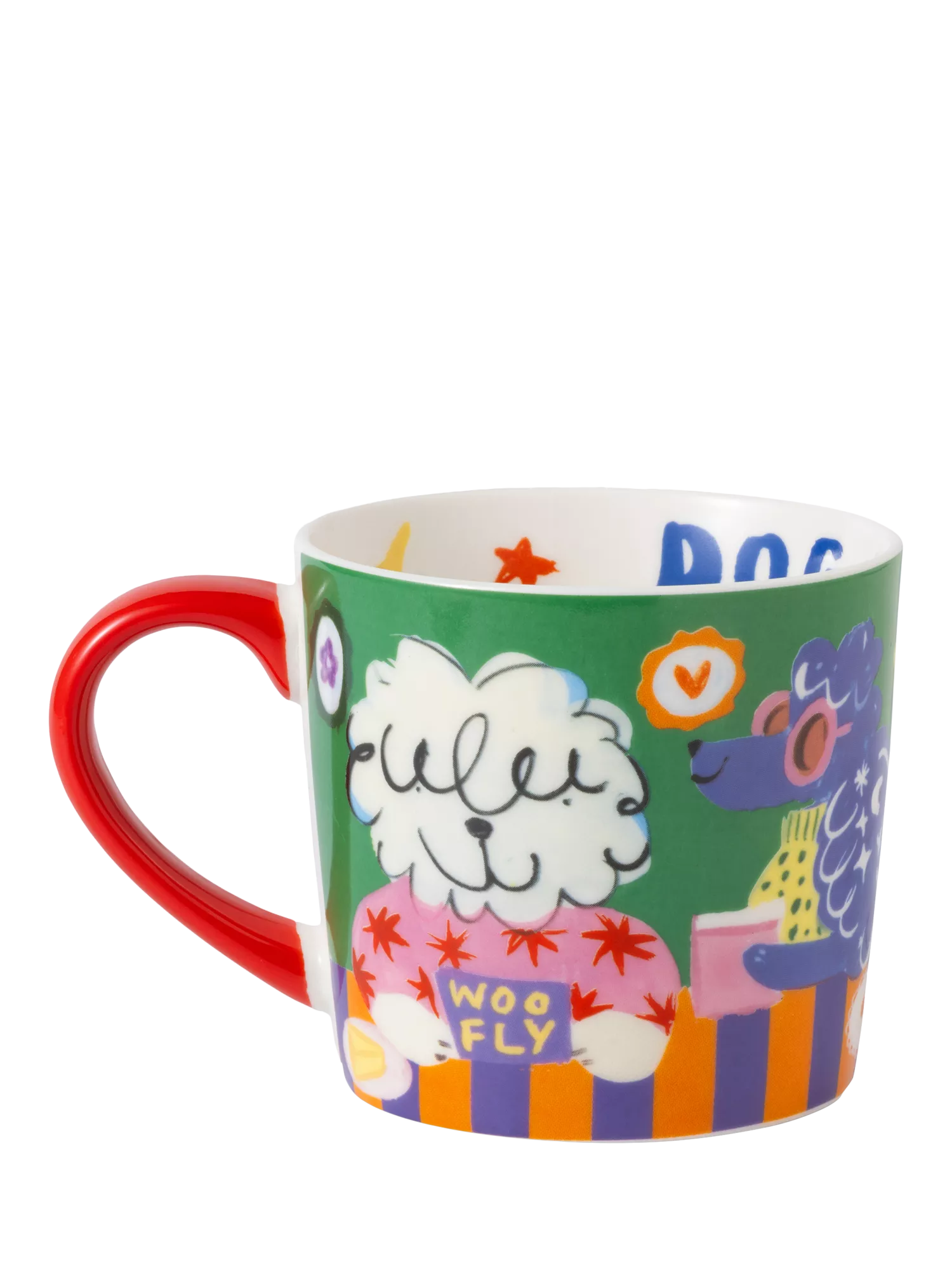 Eleanor Bowmer fine bone china mug dog club design 300ml (British brand)