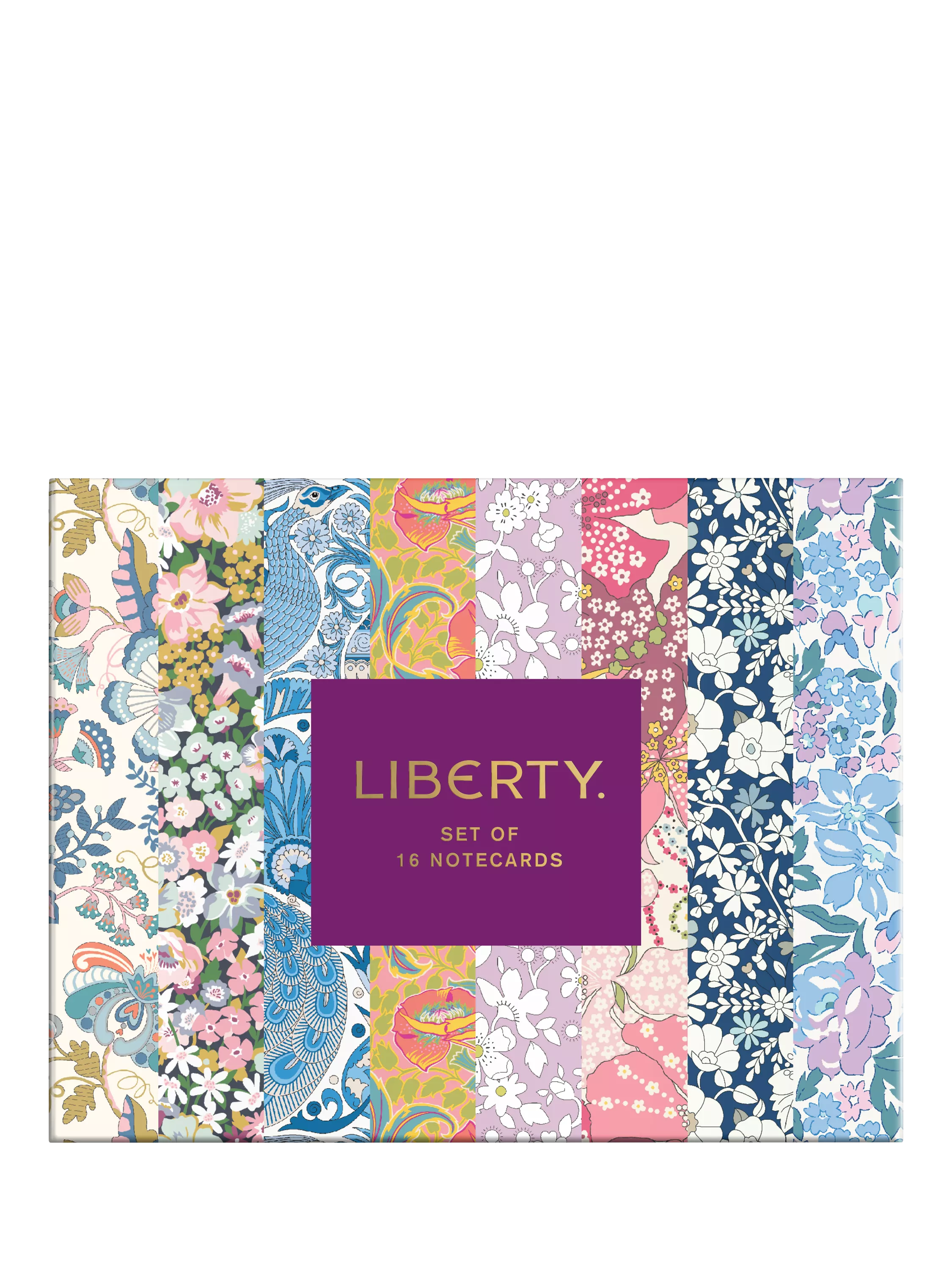 Liberty London Floral Notecards, Set of 16, Multi