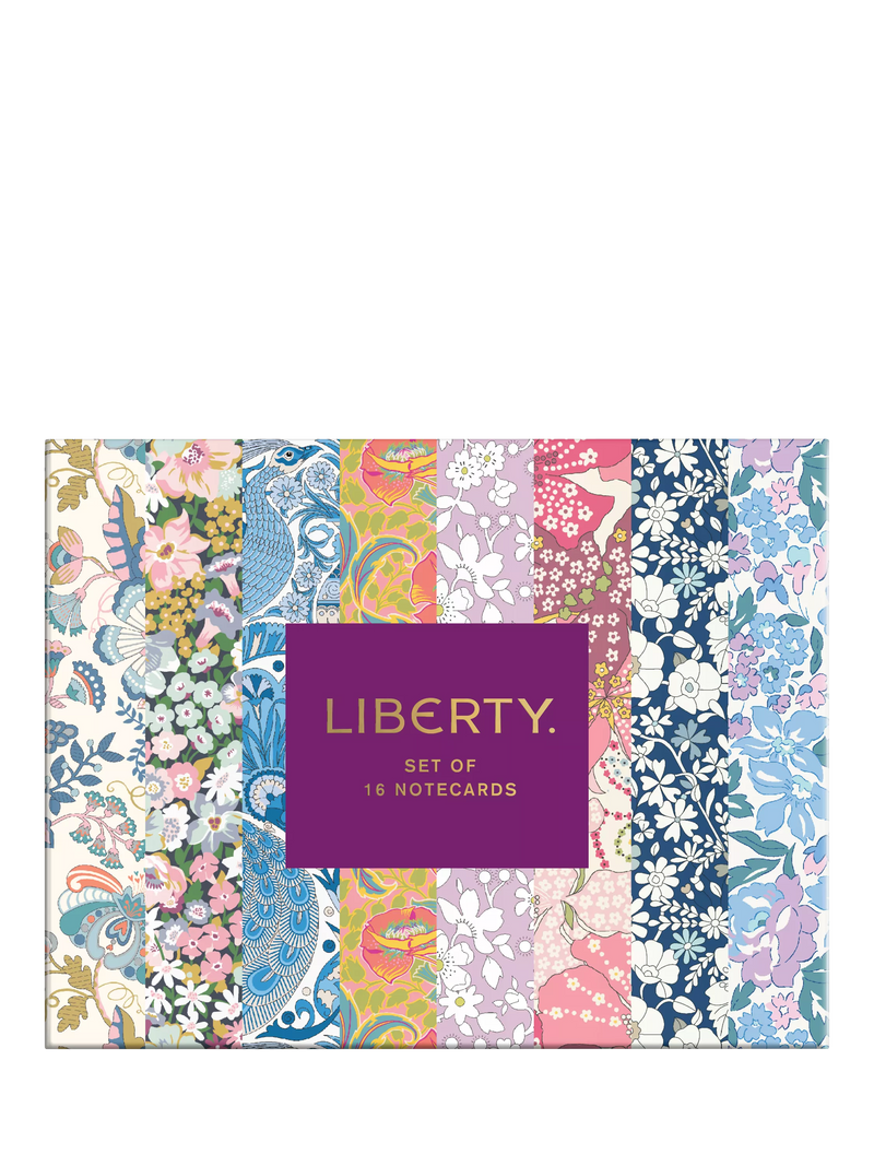 Liberty London Floral Notecards, Set of 16, Multi