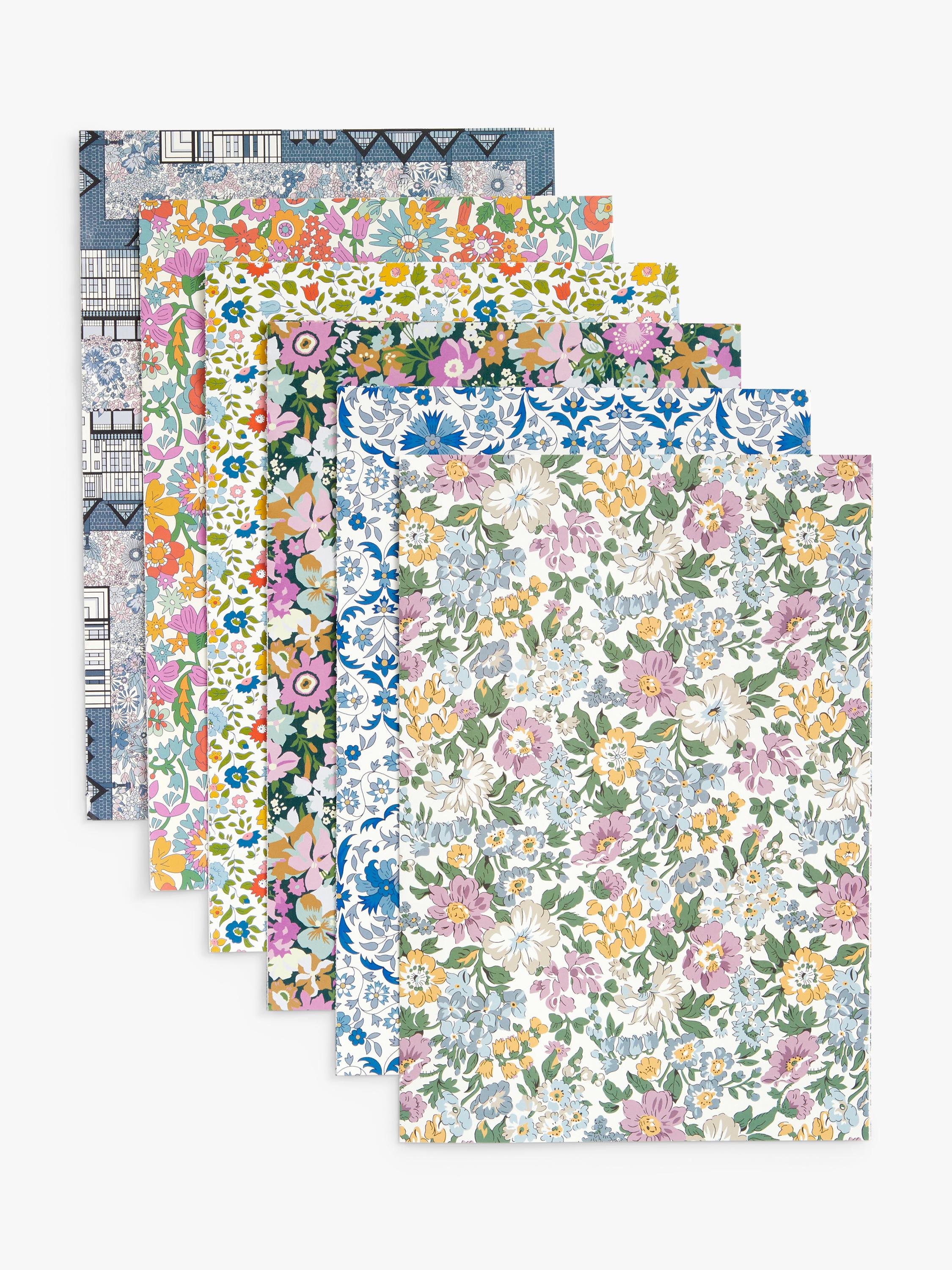 Liberty London gift wrap book multi with 12 sheets, UK version