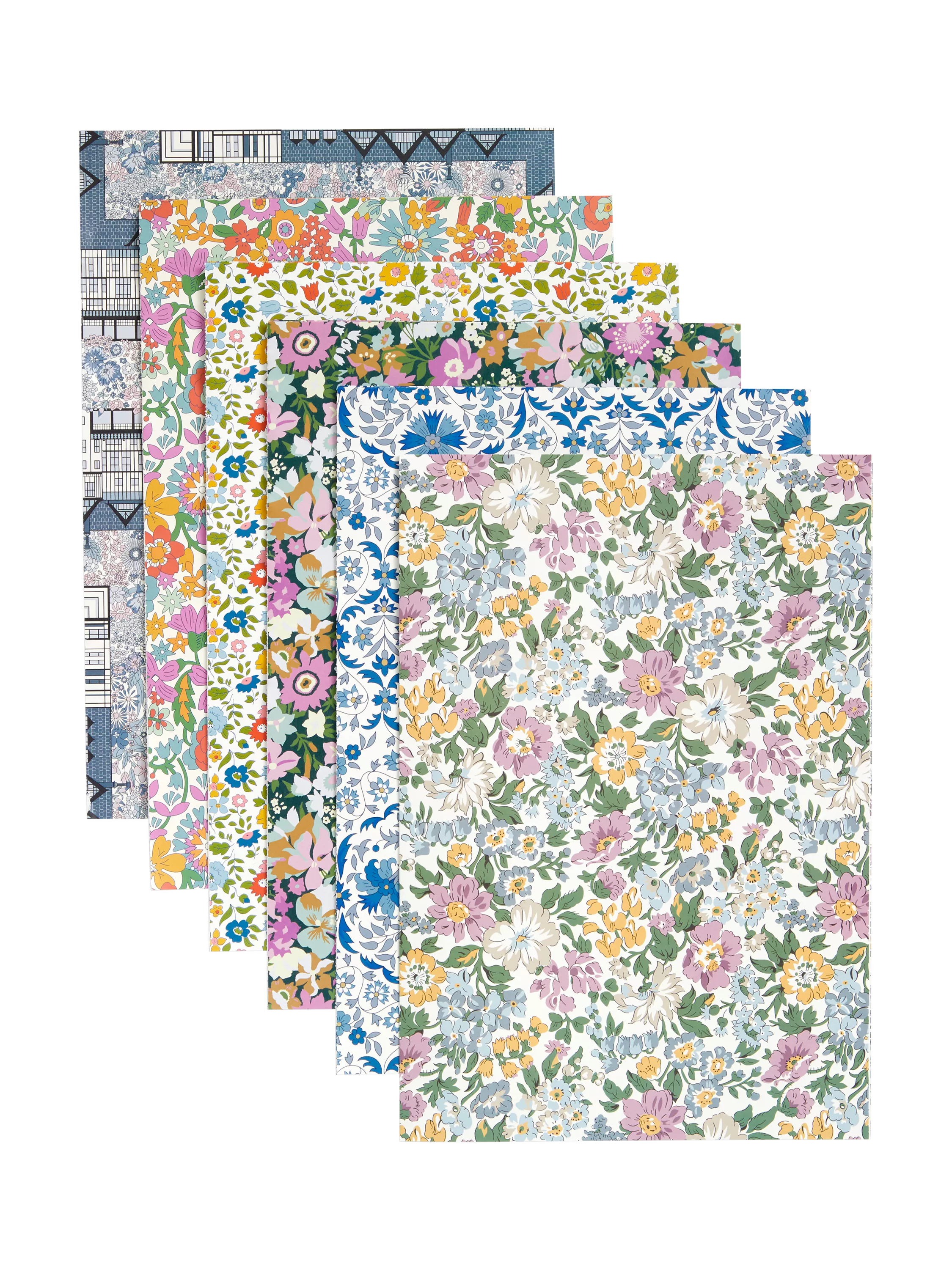 Liberty London gift wrap book multi with 12 sheets, UK version