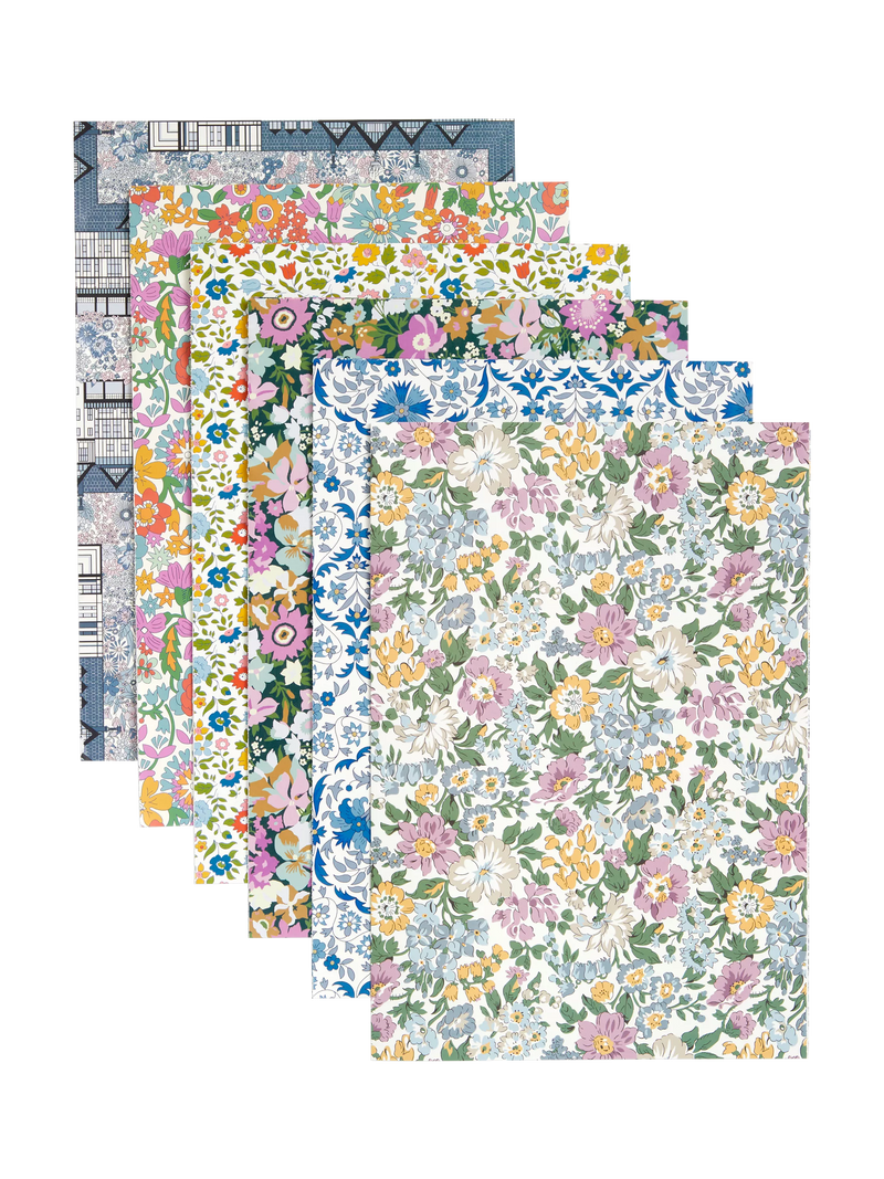 Liberty London gift wrap book multi with 12 sheets, UK version