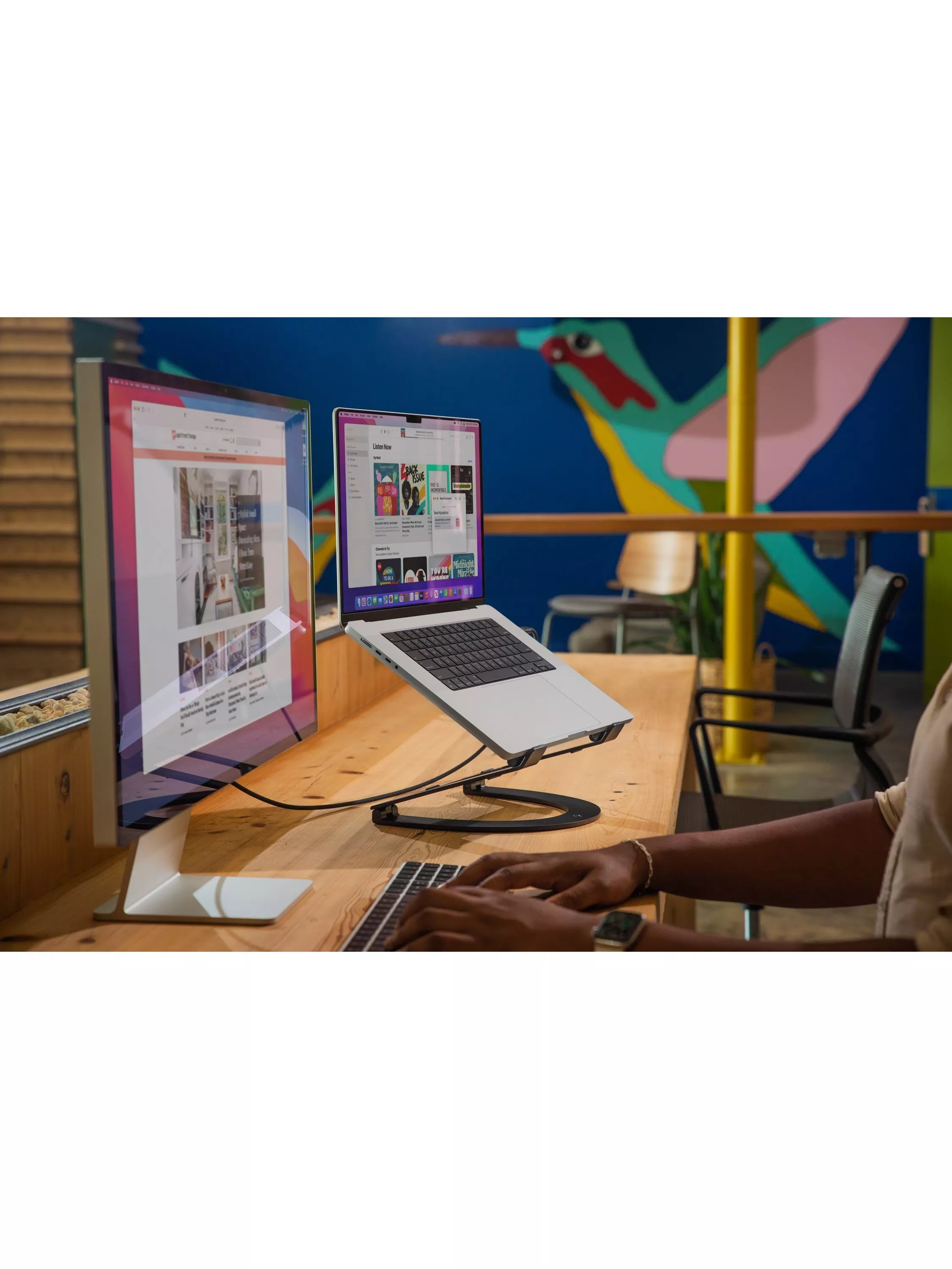 Twelve South Curve Flex adjustable laptop stand black, imported from the UK