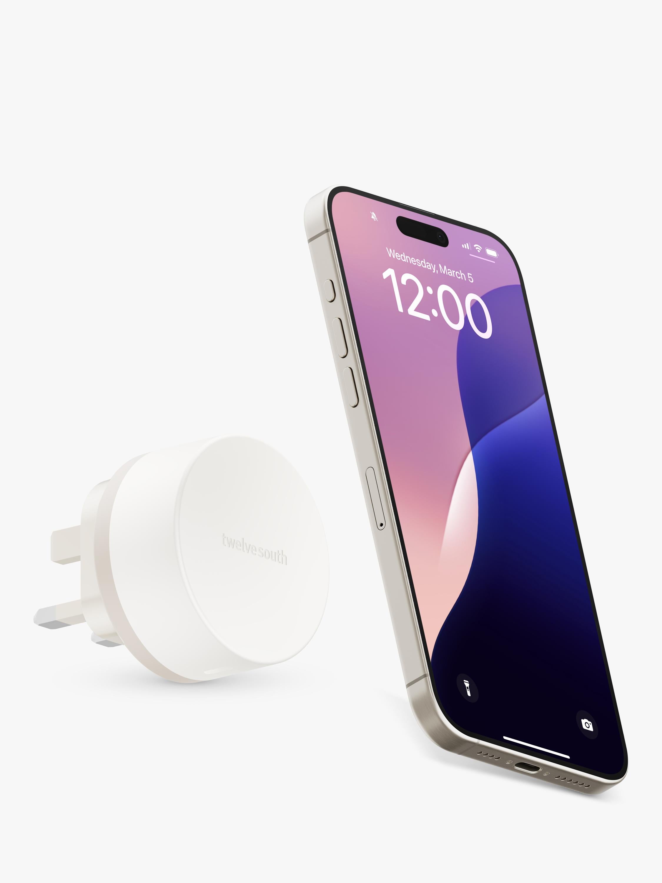 Twelve South PowerBug magnetic wireless charging pad Dune, UK version