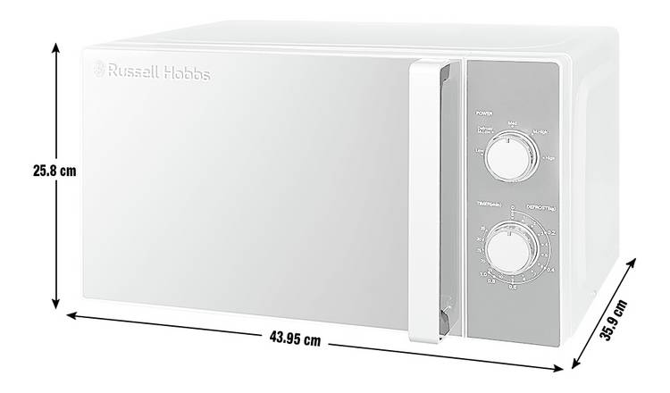 Russell Hobbs 800W Standard Microwave RHM2061 - Silver GOODS Argos