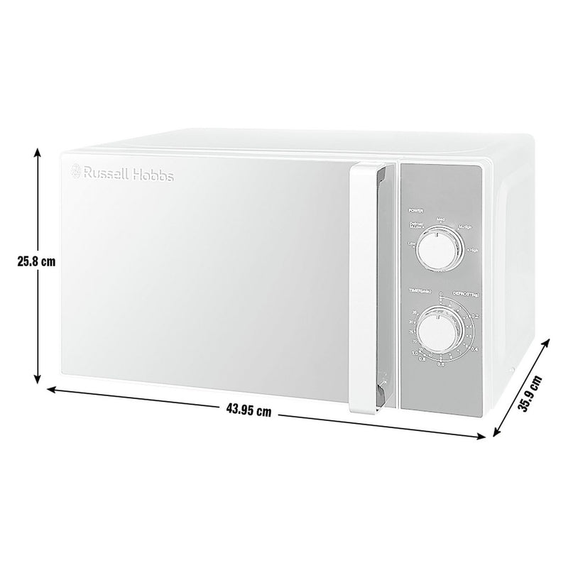Russell Hobbs 800W microwave silver 20L - British product