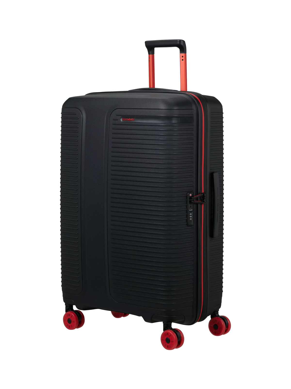 Samsonite Prodiver 77cm Expandable 8-Wheel Large Spinner Suitcase, 115L, Black