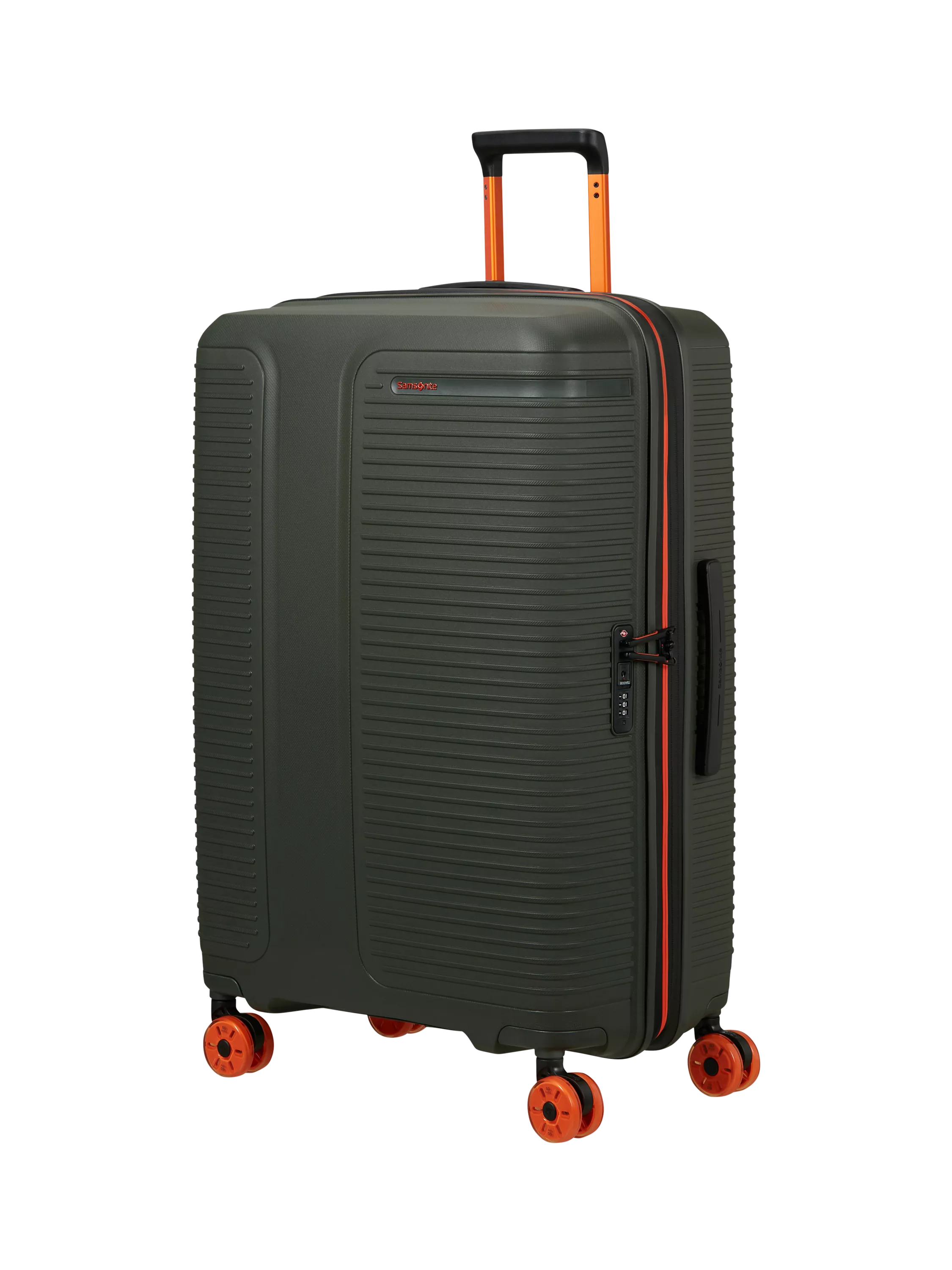 Samsonite Prodiver 77cm Expandable 8-Wheel Large Spinner Suitcase, 115L, Green