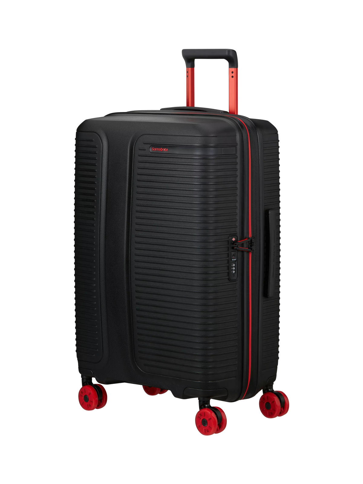 Samsonite Prodiver 69cm Expandable 8-Wheel Medium Spinner Suitcase, 86L, Black