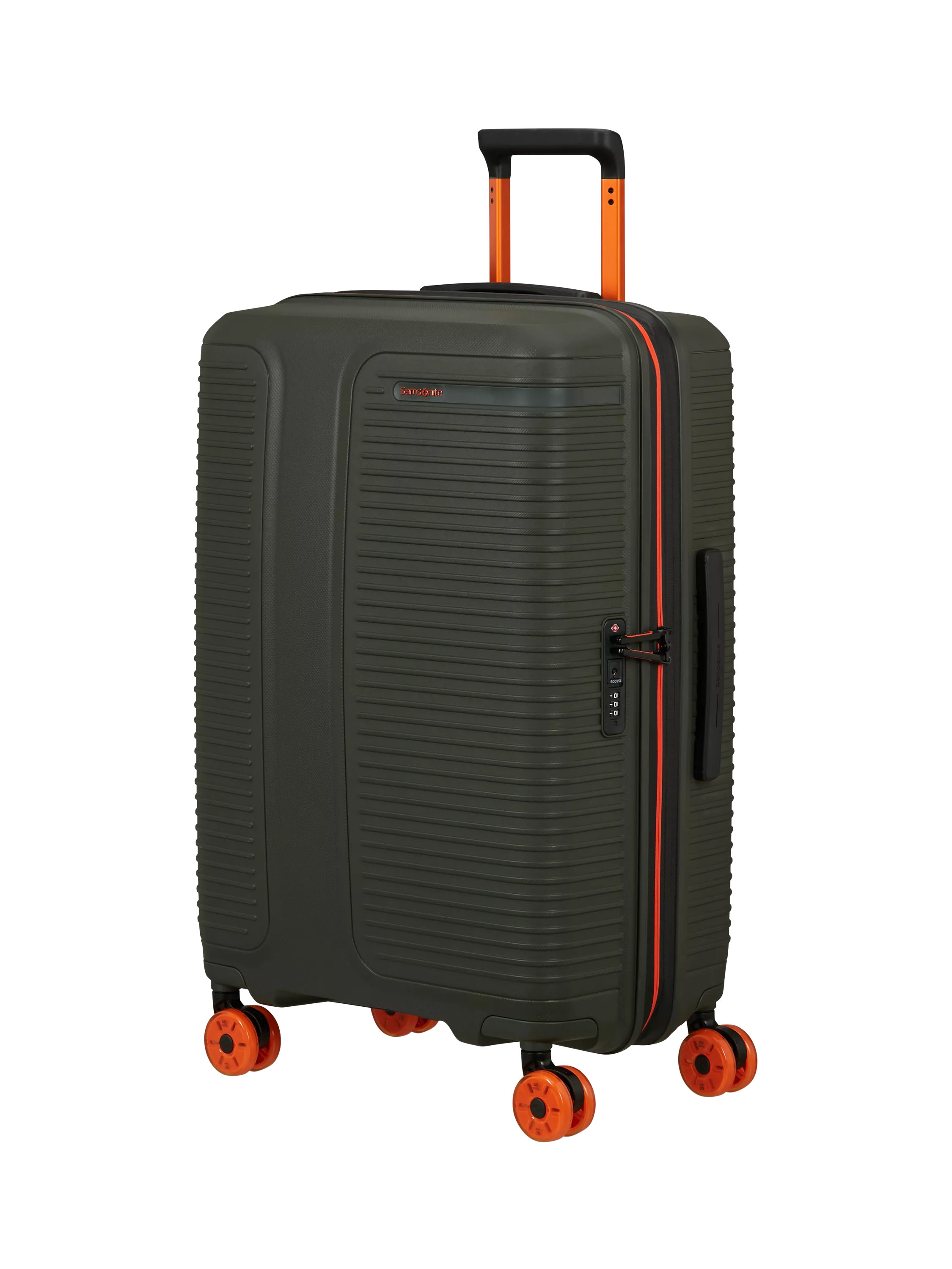 Samsonite Prodiver 69cm Expandable 8-Wheel Medium Spinner Suitcase, 86L, Green