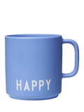 Design Letters Happy Handle Cup blue 250ml, imported from the UK