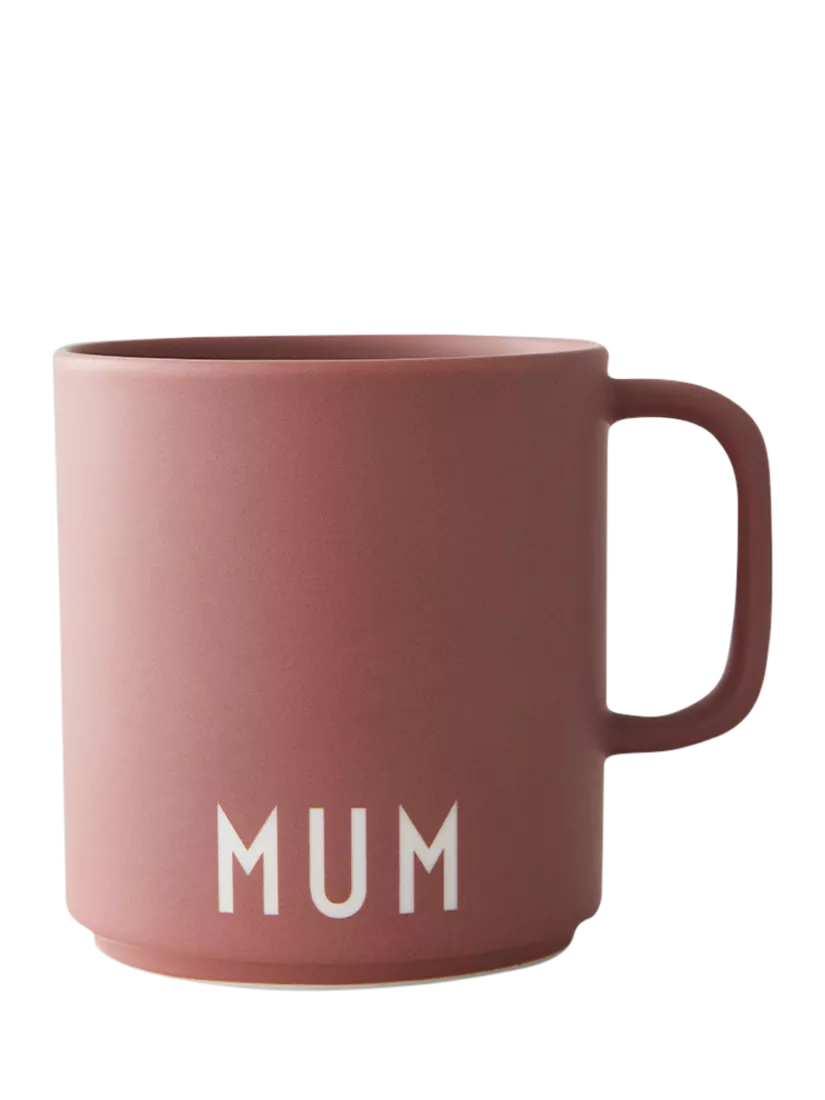 Design Letters Favourite Mum handle cup dusty pink 250ml - British product