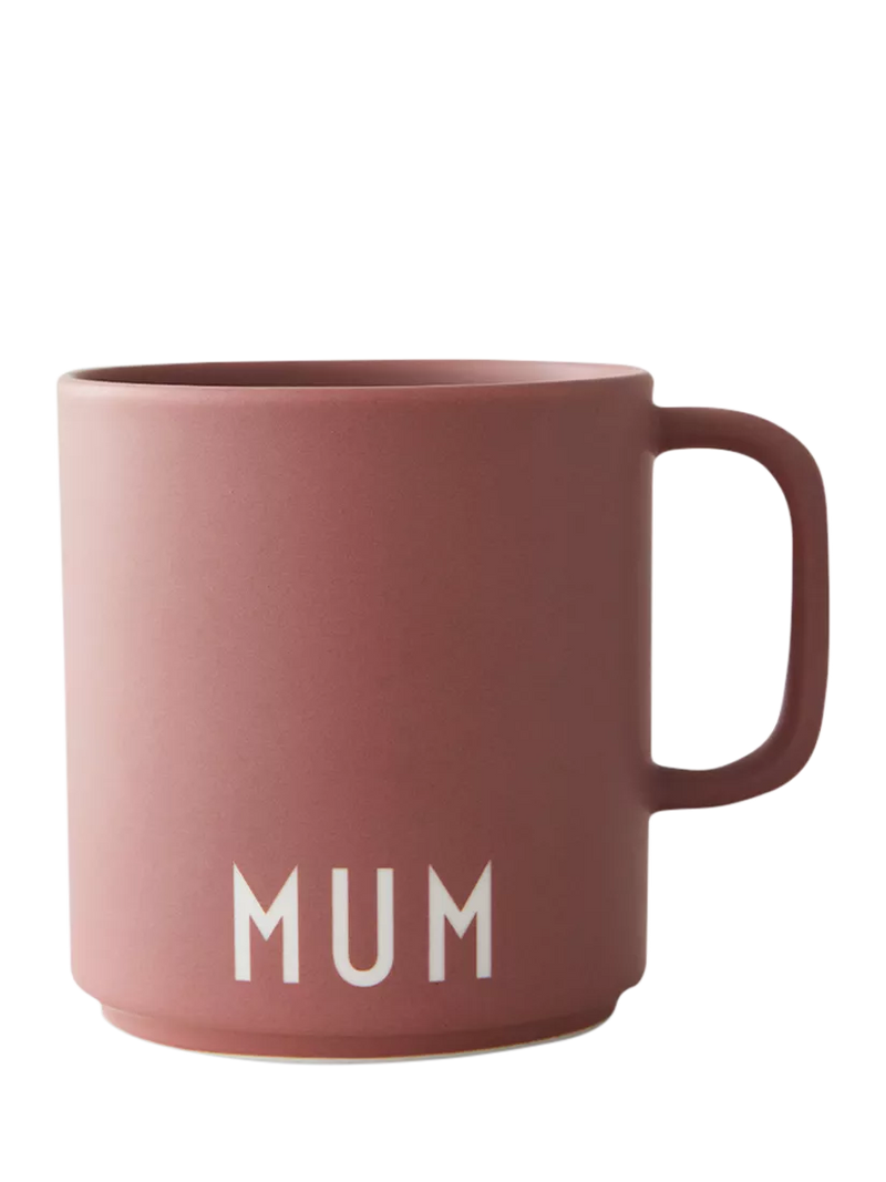 Design Letters Favourite Mum handle cup dusty pink 250ml - British product