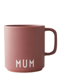 Design Letters Favourite Mum handle cup dusty pink 250ml - British product