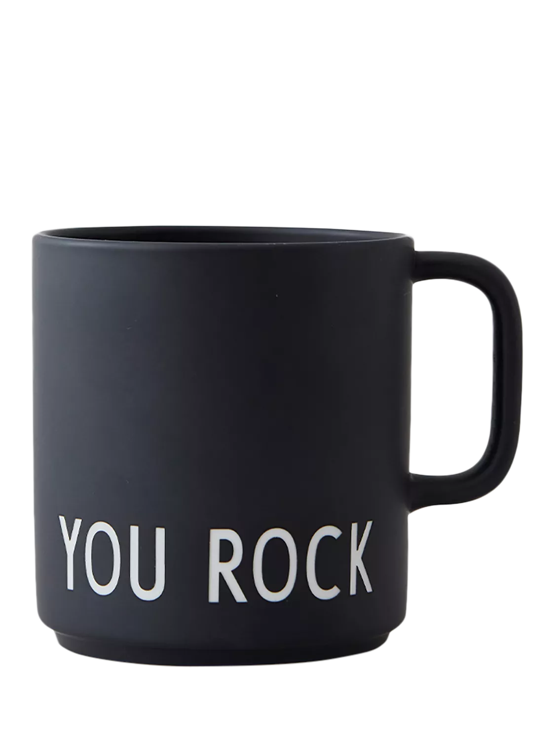 Design Letters Fine Bone China handle cup 250ml black (British brand)