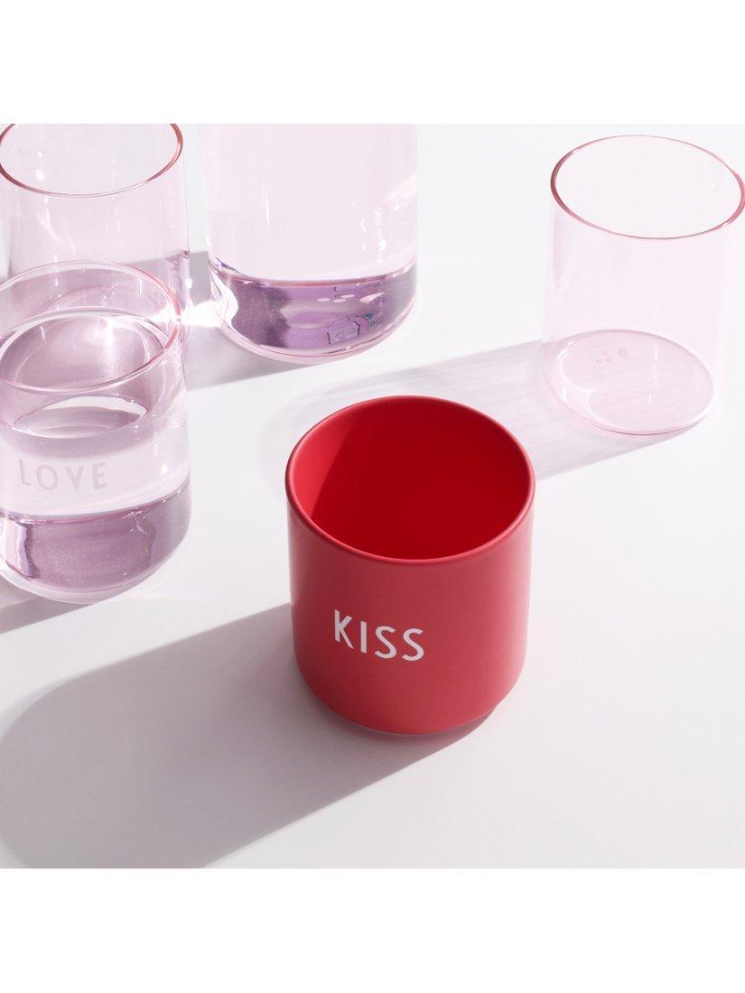 Design Letters fine bone china kiss cup 250ml red - British product