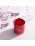 Design Letters fine bone china kiss cup 250ml red - British product