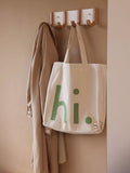 Design Letters green tote bag, UK version