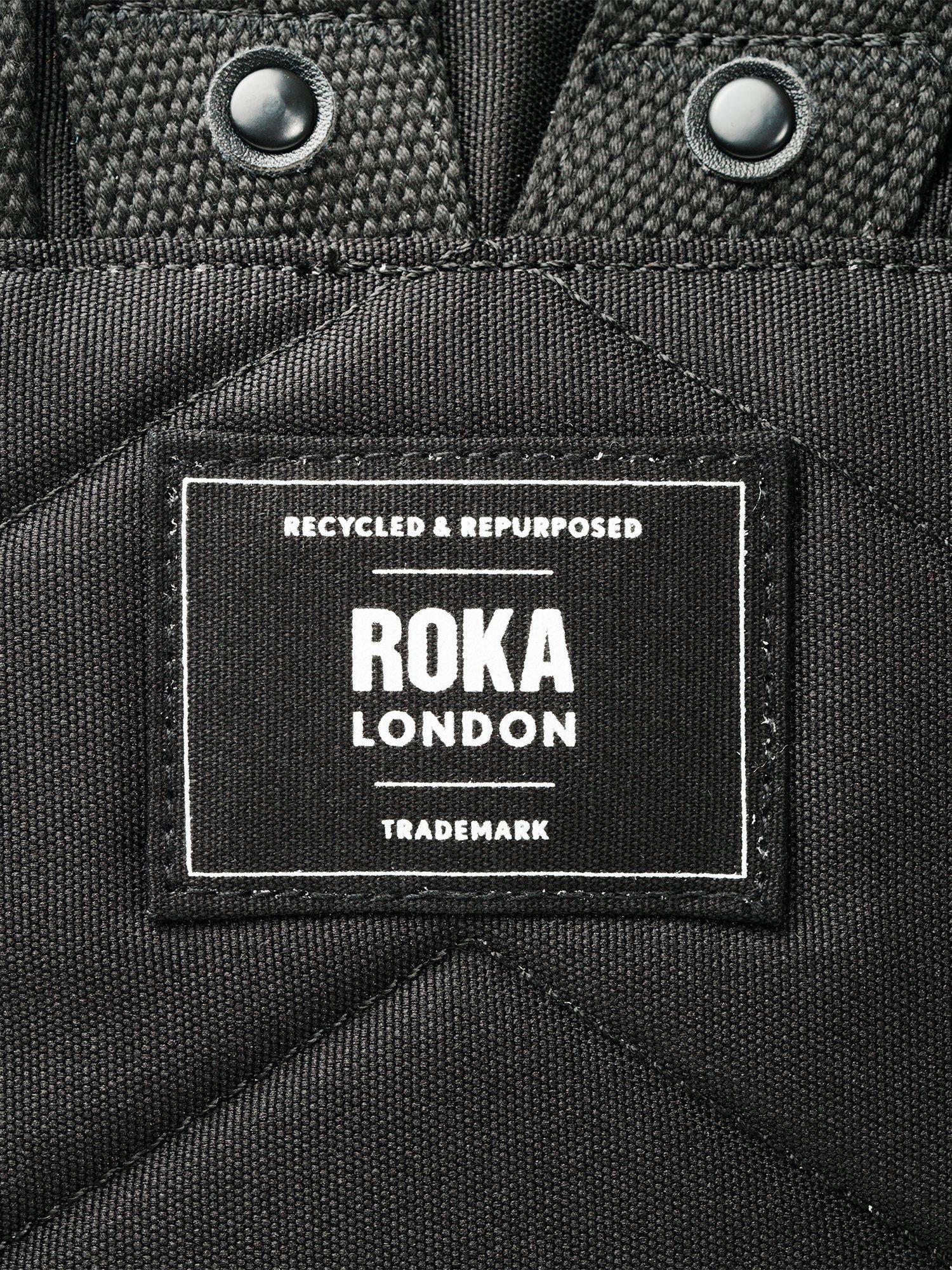 ROKA London Bantry zip top backpack black - British product
