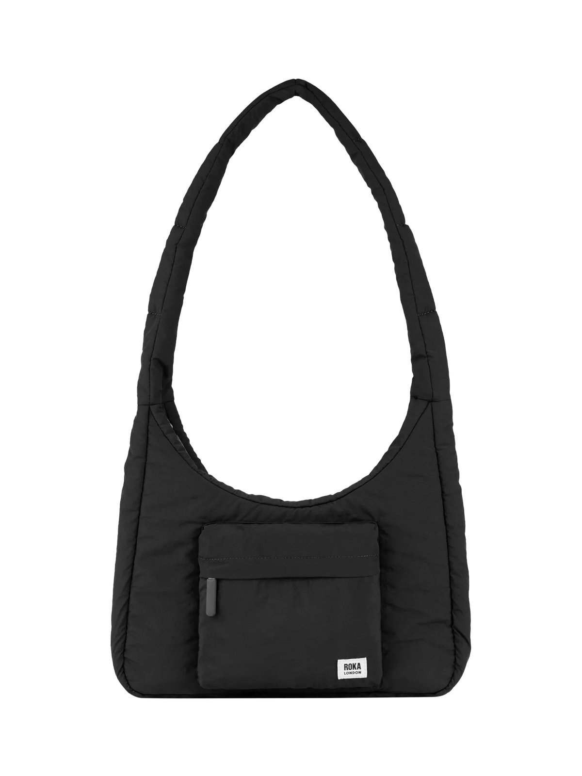 ROKA London Belsize puffy shoulder bag black, imported from the UK