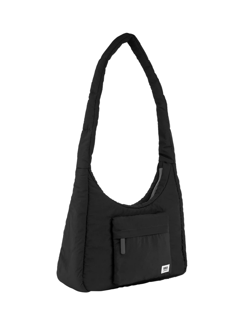 ROKA London Belsize puffy shoulder bag black, imported from the UK