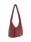 ROKA London Belsize puffy shoulder bag Bordeaux, imported from the UK