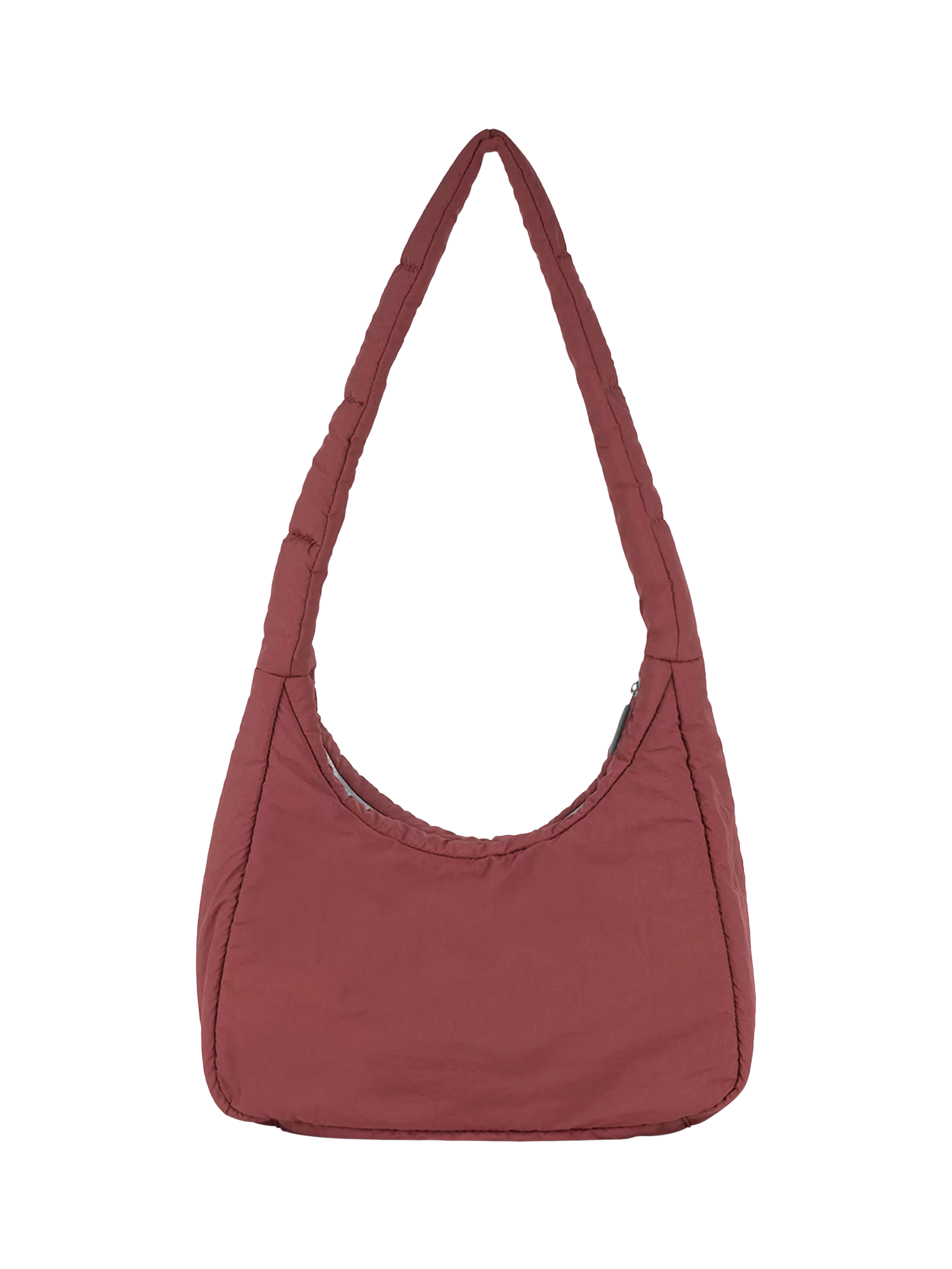 ROKA London Belsize puffy shoulder bag Bordeaux, imported from the UK