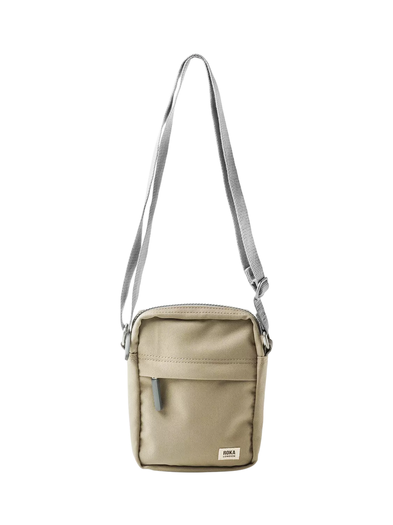 ROKA London Bond crossbody bag in green, imported from the UK