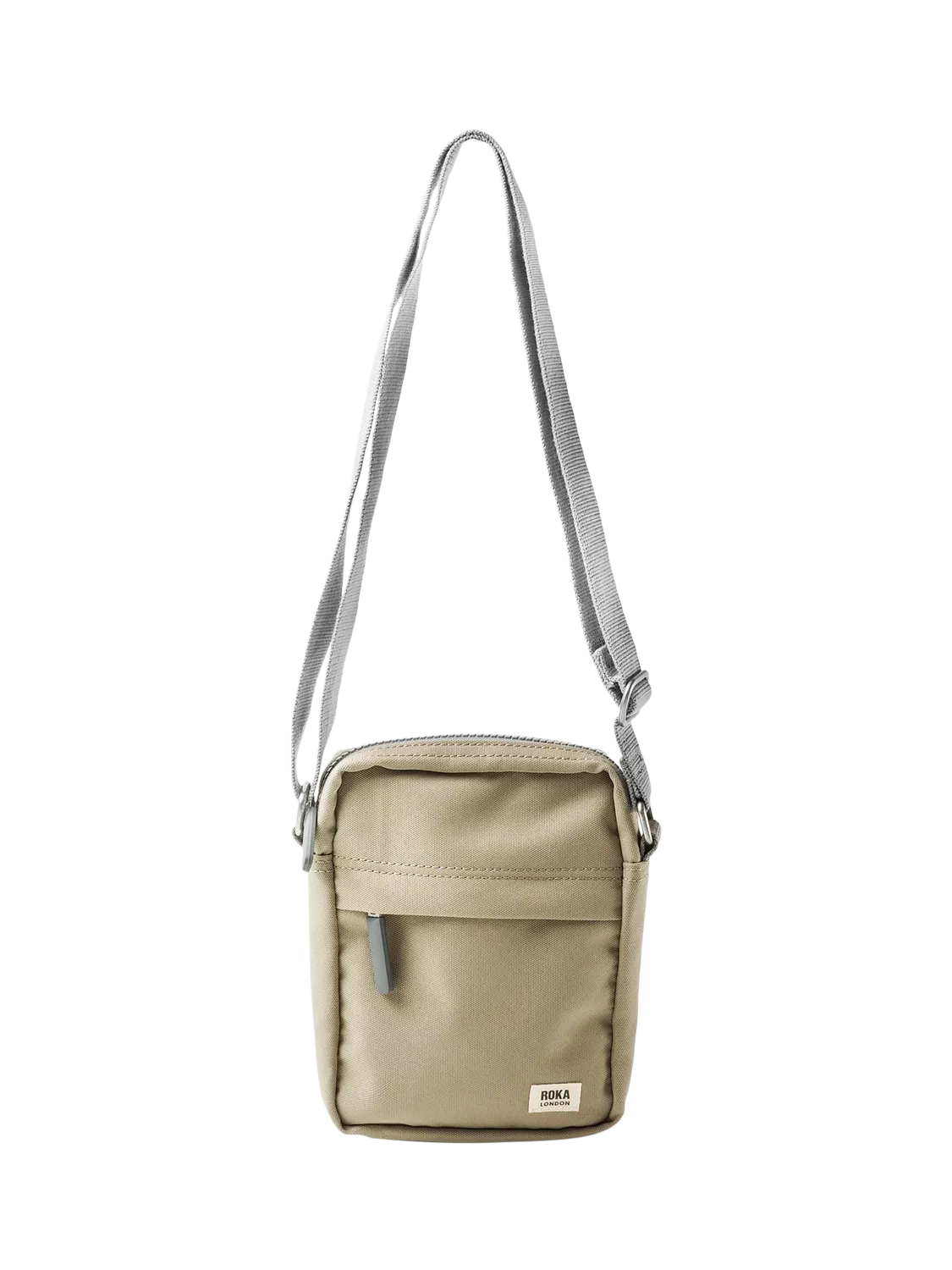 ROKA London Bond crossbody bag in green, imported from the UK