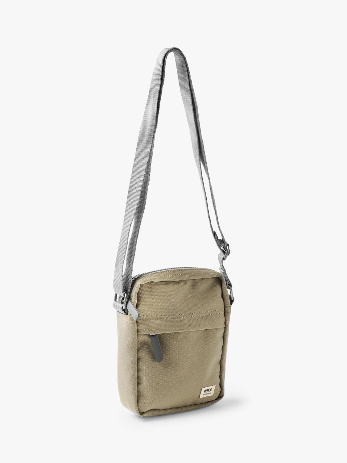 ROKA London Bond crossbody bag in green, imported from the UK