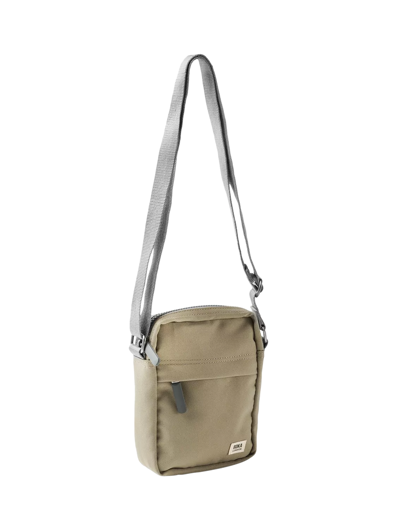 ROKA London Bond crossbody bag in green, imported from the UK