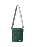 ROKA London green crossbody bag, imported from the UK