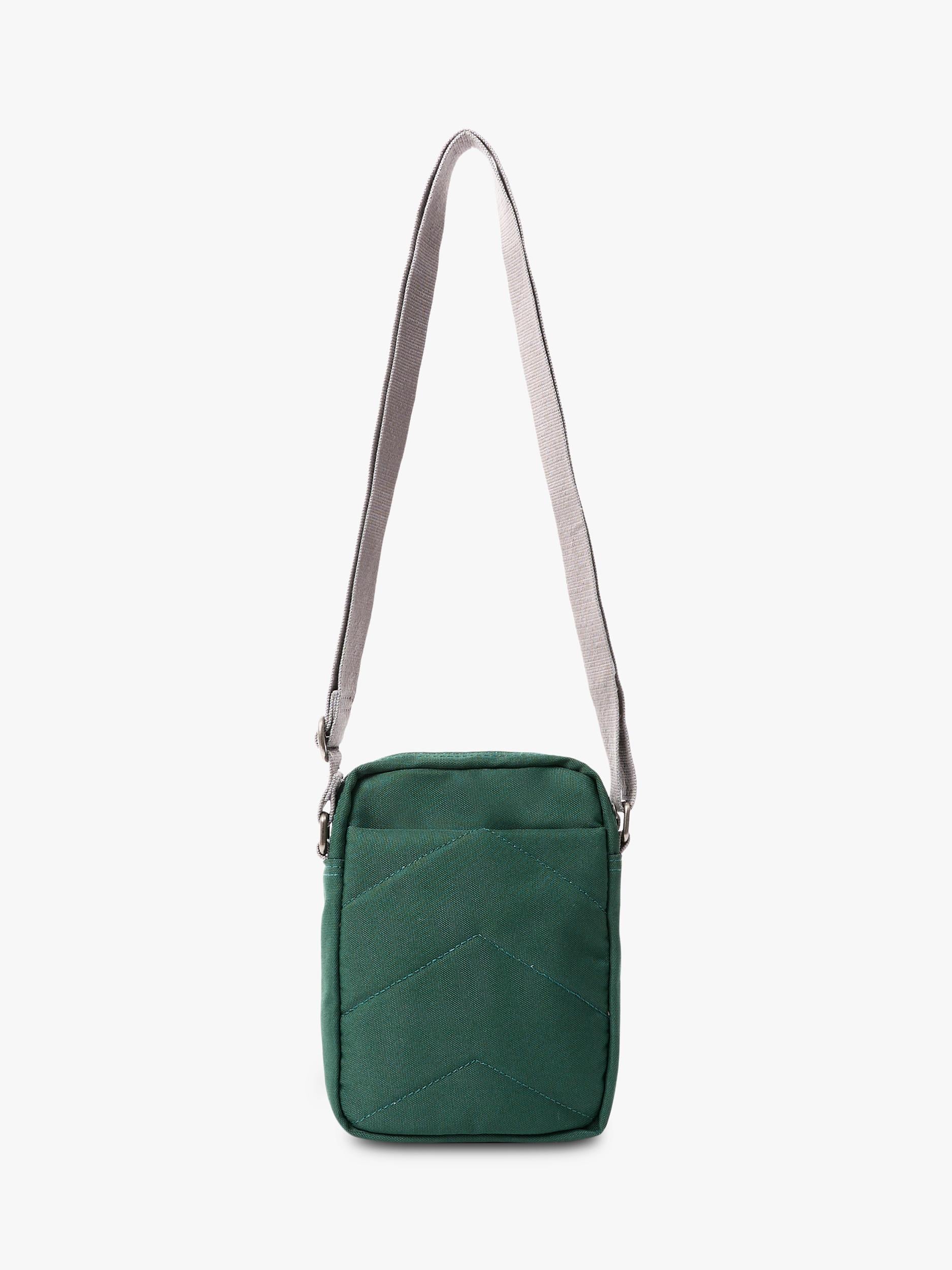 ROKA London green crossbody bag, imported from the UK